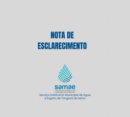 Imagen SAMAE apresenta relatórios e desmente informações sobre a qualidade da água que abastece Tangará d